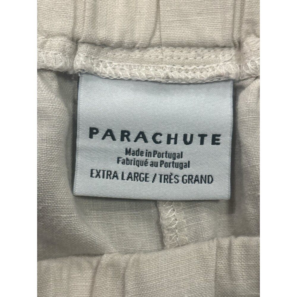 Parachute 100% Linen Pants XL Beige Wide Leg Elastic Waist Portugal - Picture 5 of 9